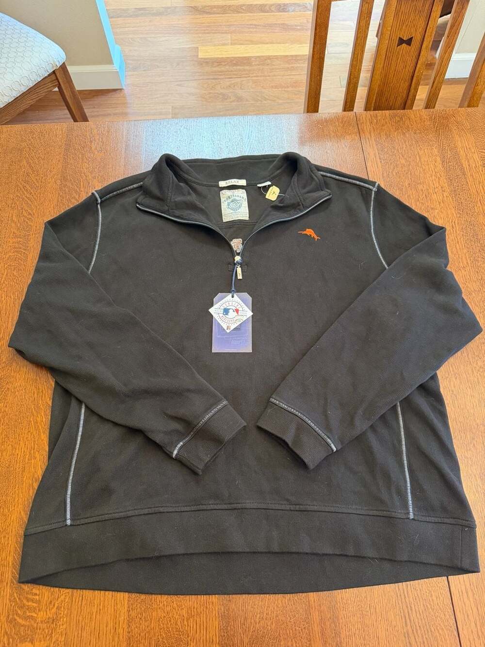 Tommy Bahama San Francisco Giants 2012 World Series Champions Zip Pullover